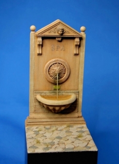 Wall Fountain incl. enamelled signs for 5 countries