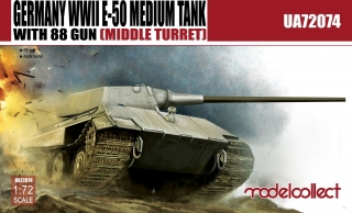 Germany WWII E-50 Medium Tank with 88 gun (middle turret)